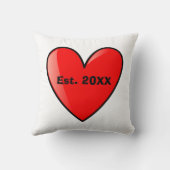 Tekenfiguur Koppel met samengedraaid hart Kussen (Achterkant)