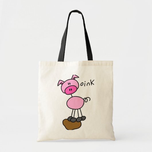 Tekenfiguur Varkenspriet en Gifts Tote Bag (Voorkant)
