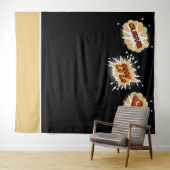 Tekenfilm Bellen Quotes Bruiloft Foto Achtergrond Wandkleed (In Situ (horizontaal))