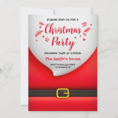 Tekenfilm Kerstman pak met baard gesp Kaart (Voorkant)