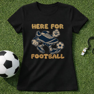 Tekenfilm Klooten Voor American Football Op Speeld T-shirt