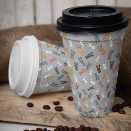 Tekenfilm Konijn Paashaas Papieren Bekers