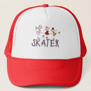 Tekenfilm Schaats T-shirts en Cadeaus Trucker Pet