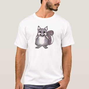 Tekenfilm van een gelukkig eekhoorntje t-shirt