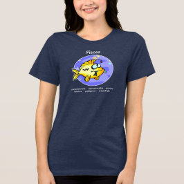 Tekenfilm Vissen Vissen eten Tri-Blend Shirt