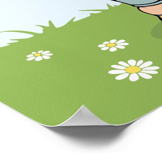 Tekenfilm Vriendelijkheid Glimlach Inspirerende Sp Poster (Hoek)