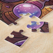 Tekenfilmheks maakt liefdesdrank legpuzzel (Zijkant)