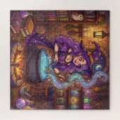 Tekenfilmheks maakt liefdesdrank legpuzzel (Horizontaal)