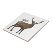 Tekenfilmillustratie van herten tegeltje (Zijkant)