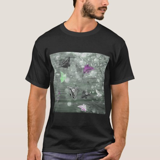 Tekenfilmvis T-shirt (Voorkant)