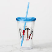 Tekengereedschappen voor cartoon acryl drinkbeker (Achterkant)