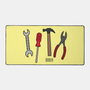 Tekengereedschappen voor cartoon bureaumat