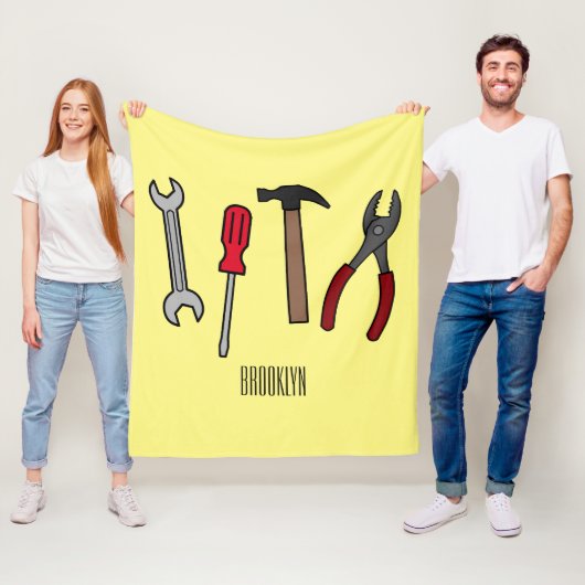 Tekengereedschappen voor cartoon fleece deken (In situ)