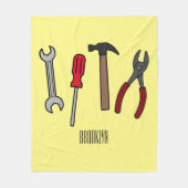 Tekengereedschappen voor cartoon fleece deken (Voorkant)