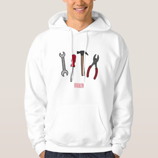 Tekengereedschappen voor cartoon hoodie (Voorkant)