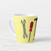 Tekengereedschappen voor cartoon latte mok (Linkerhoek)