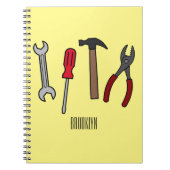 Tekengereedschappen voor cartoon notitieboek (Voorkant)