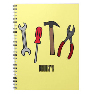 Tekengereedschappen voor cartoon notitieboek