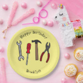 Tekengereedschappen voor cartoon papieren bordje (Feest)