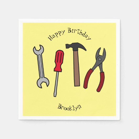 Tekengereedschappen voor cartoon servet (Voorkant)