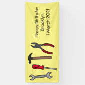 Tekengereedschappen voor cartoon spandoek (Verticaal)