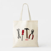 Tekengereedschappen voor cartoon tote bag (Achterkant)