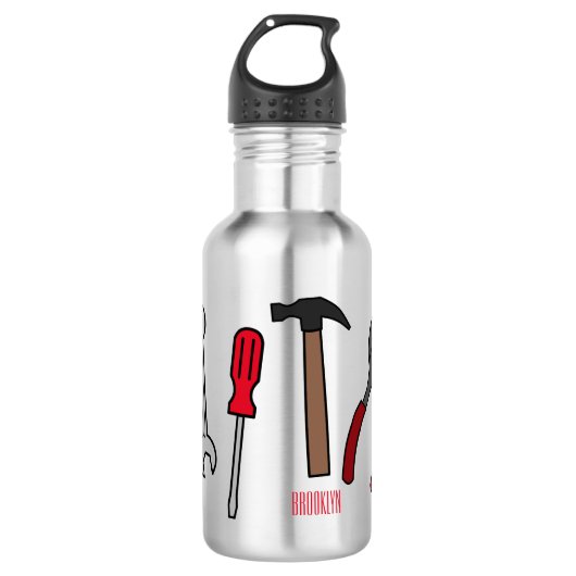 Tekengereedschappen voor cartoon waterfles  (Voorkant)