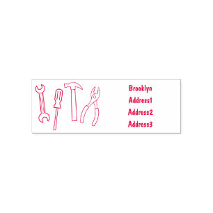 Tekengereedschappen voor cartoon zelfinktende stempel