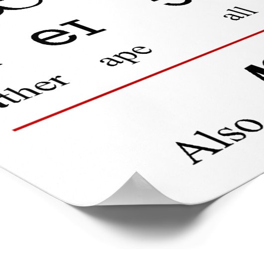 Tekengrafiek van het Initiaal-onderwijsalfabet Poster (Hoek)