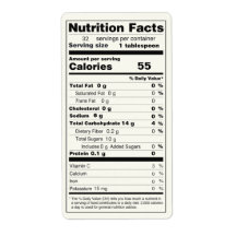 Tekengrootte pot van gelei Voedingsvet Etiket