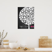 tekenherdenkingsboomgaard roze poster (Keuken)