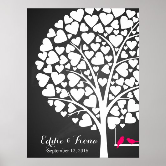 tekenherdenkingsboomgaard roze poster (Voorkant)