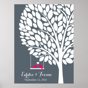 tekenherdenkingsboomgaard roze poster