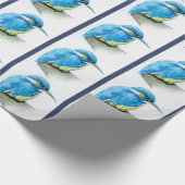 tekenhertoginnenschildervogelpluim cadeaupapier (Hoek)