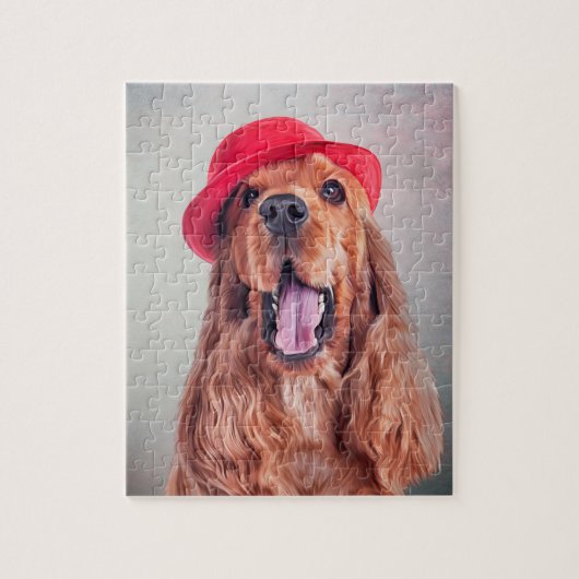 Tekenhond Engels Cocker Spaniel portret Legpuzzel (Verticaal)