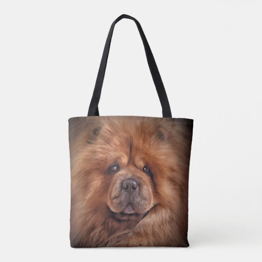 Tekenhondchow Tote Bag (Achterkant)
