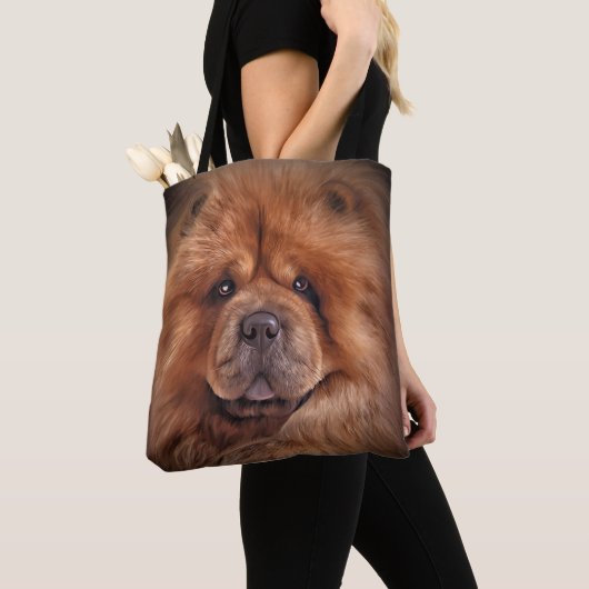 Tekenhondchow Tote Bag (Dichtbij)