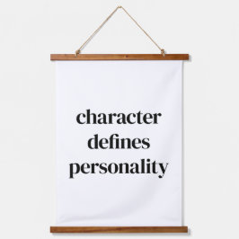 Tekenhouten wandtapijt hangend wandkleed