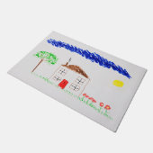 Tekenhuis van een deurmat (Schuin)