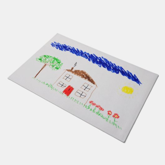 Tekenhuis van een deurmat (Schuin)