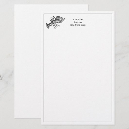  tekening #1 briefpapier (Voorkant / Achterkant)