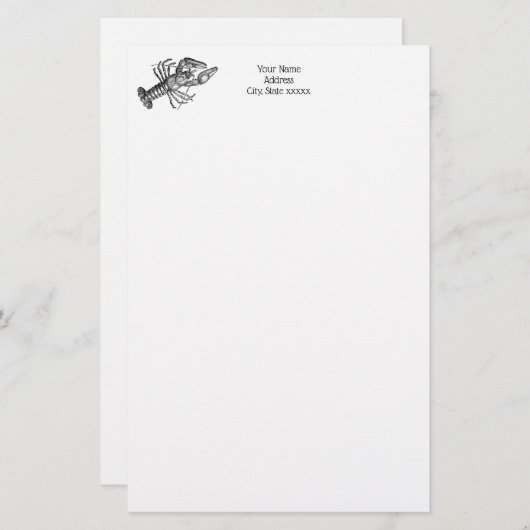  tekening #1 briefpapier (Voorkant / Achterkant)