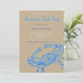  tekening - Aankondiging blauwe krab (Staand voorkant)