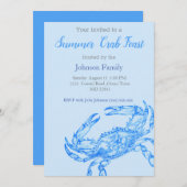  tekening - Aankondiging blauwe krab (Voorkant / Achterkant)