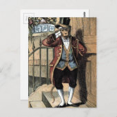 tekening: aap in een Suit Briefkaart (Voorkant / Achterkant)