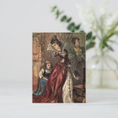  tekening: Assepoester en boze zussen Briefkaart (Staand voorkant)