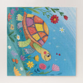 Tekening Baby Schildpad Legpuzzel (Horizontaal)