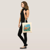 Tekening Baby Schildpad Tote Bag (Voorkant (model))