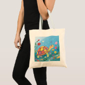 Tekening Baby Schildpad Tote Bag (Voorkant (product))