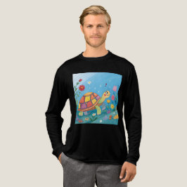 Tekening Baby Schildpad Tri-Blend Shirt